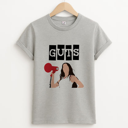 Olivia Red Megaphone Unisex Grey T-Shirt
