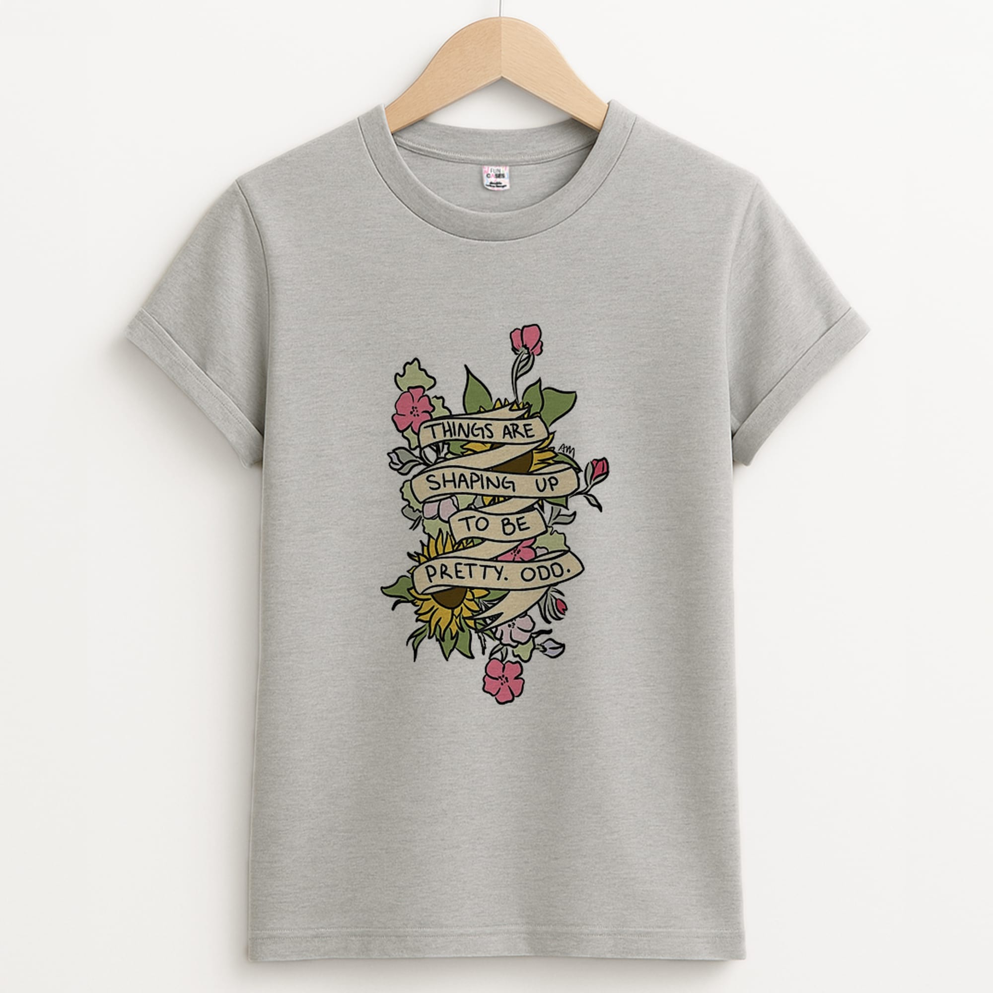 Things are Shaping up to be Pretty Odd Unisex Grey T-Shirt