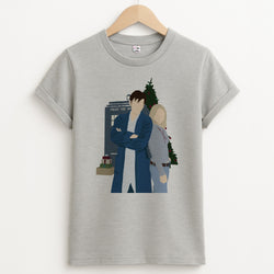 Rose And The Doctor Unisex Grey T-Shirt