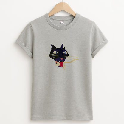 Mouse Eating Unisex Grey T-Shirt