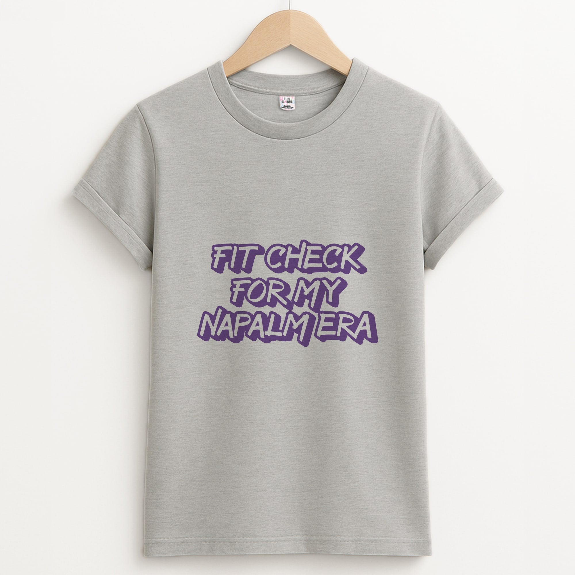 Fit Check For My Napalm Era - Kpop Demon Hunters Grey Unisex T-Shirt