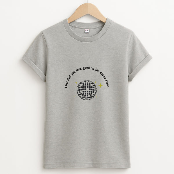 I bet that you look good on the dance floor - Arctic Monkeys Unisex Grey T-Shirt