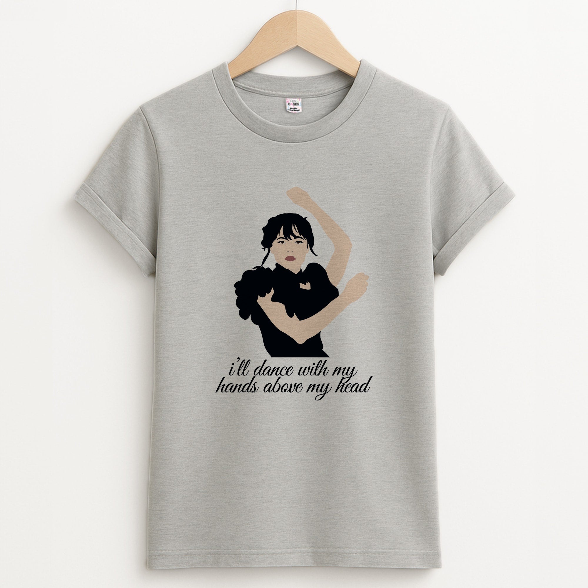 I'll Dance With My Hands Above My Head Wednesday Unisex Grey T-Shirt