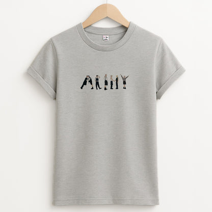 K-Pop Band Army Members Unisex Grey T-Shirt