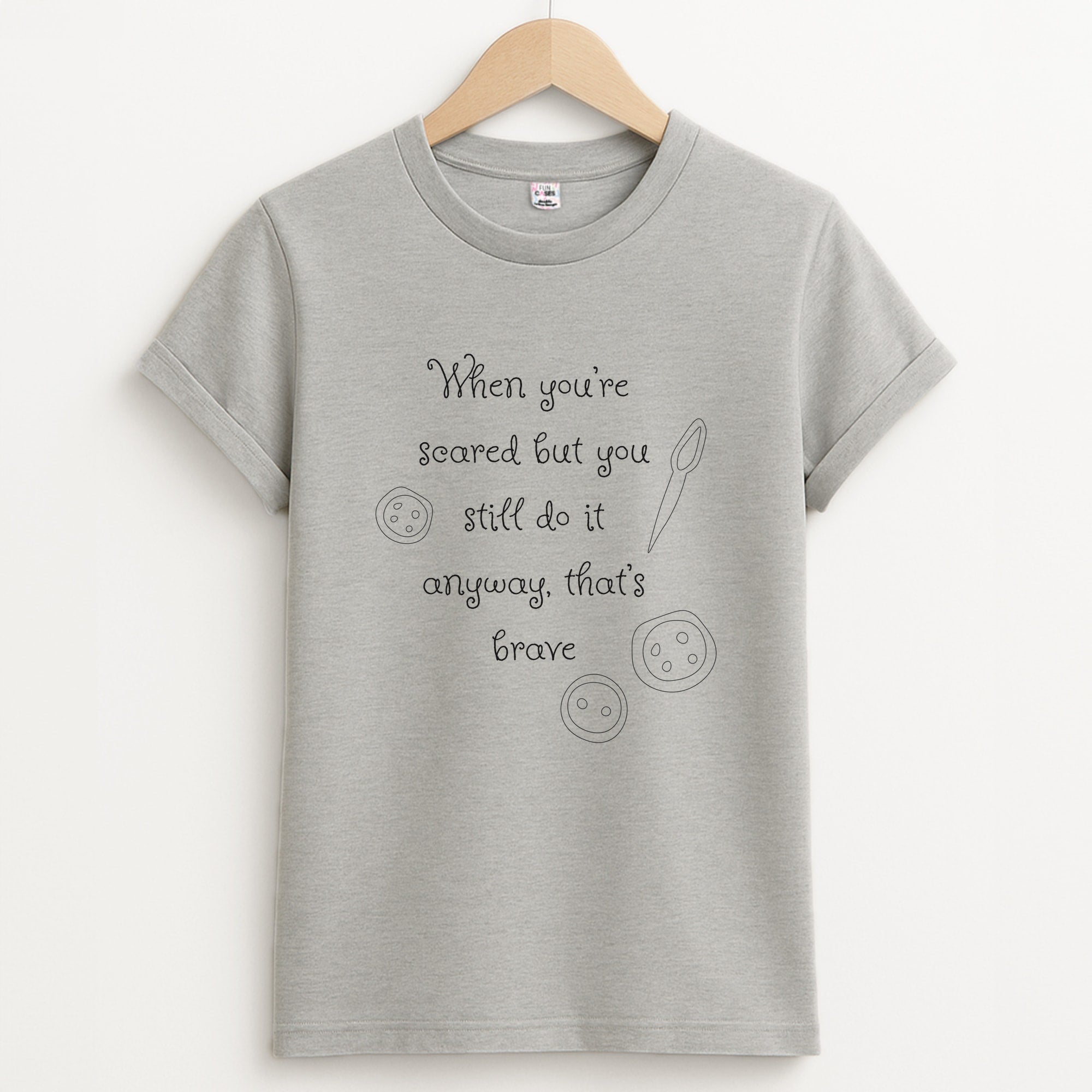 That's Brave Unisex Grey T-Shirt