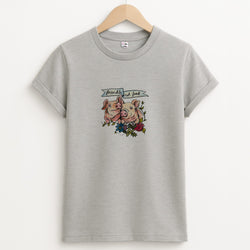 Friends Not Food - Vegan Unisex Grey T-Shirt