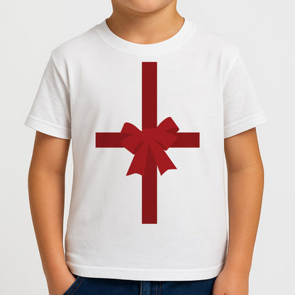 Xmas Bow - Christmas Patterns Boys T-Shirt