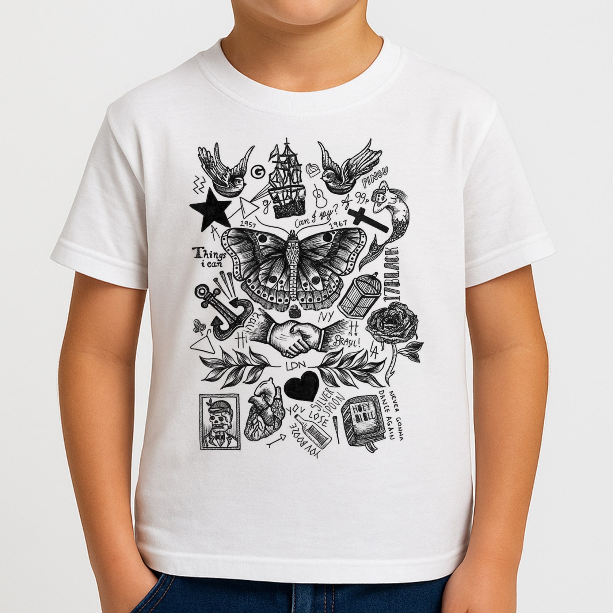 Harry Tattoos Boys T-Shirt
