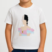 Blue And Pink Dress Kids T-Shirt 4