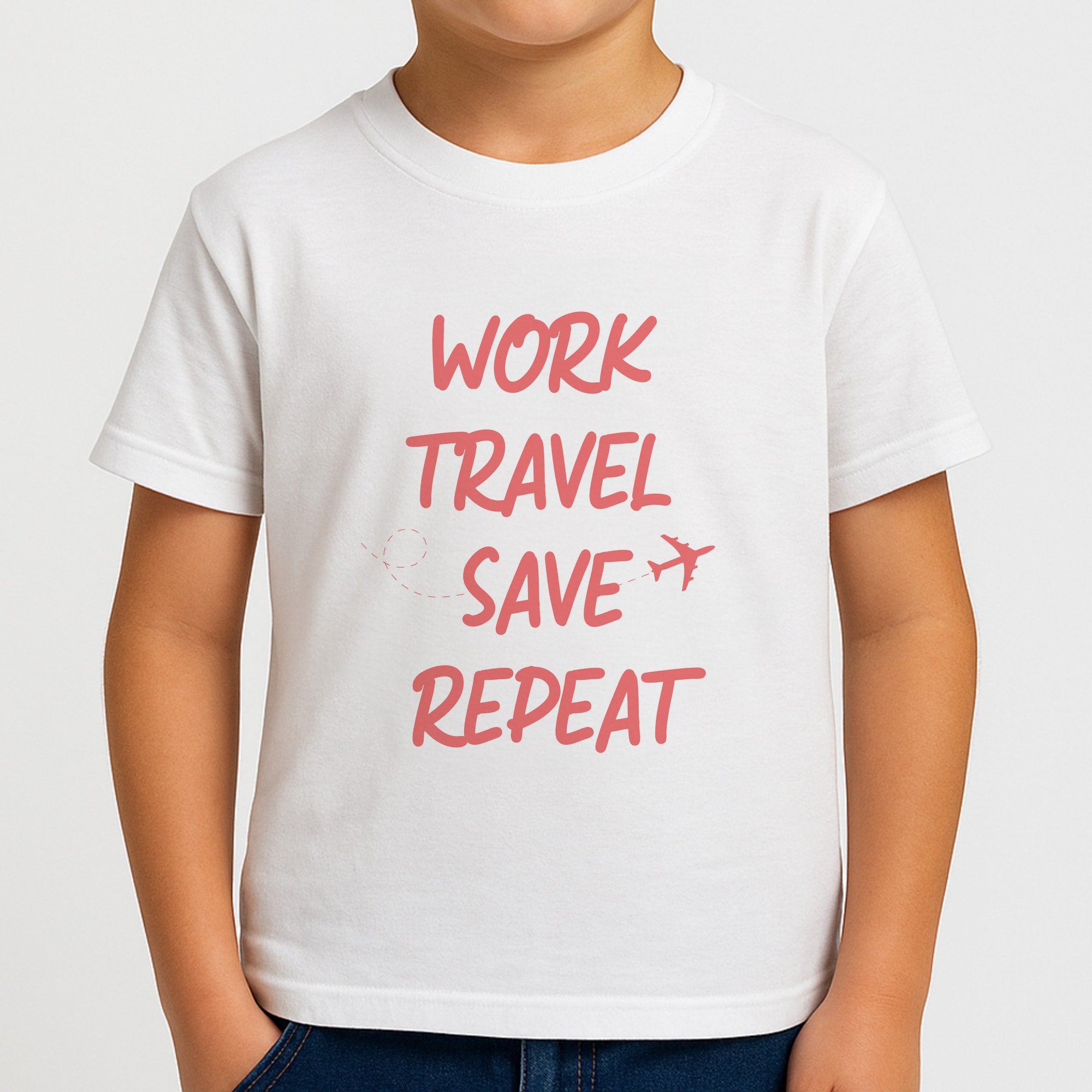 Work Travel Save Repeat - Travel Boys T-Shirt