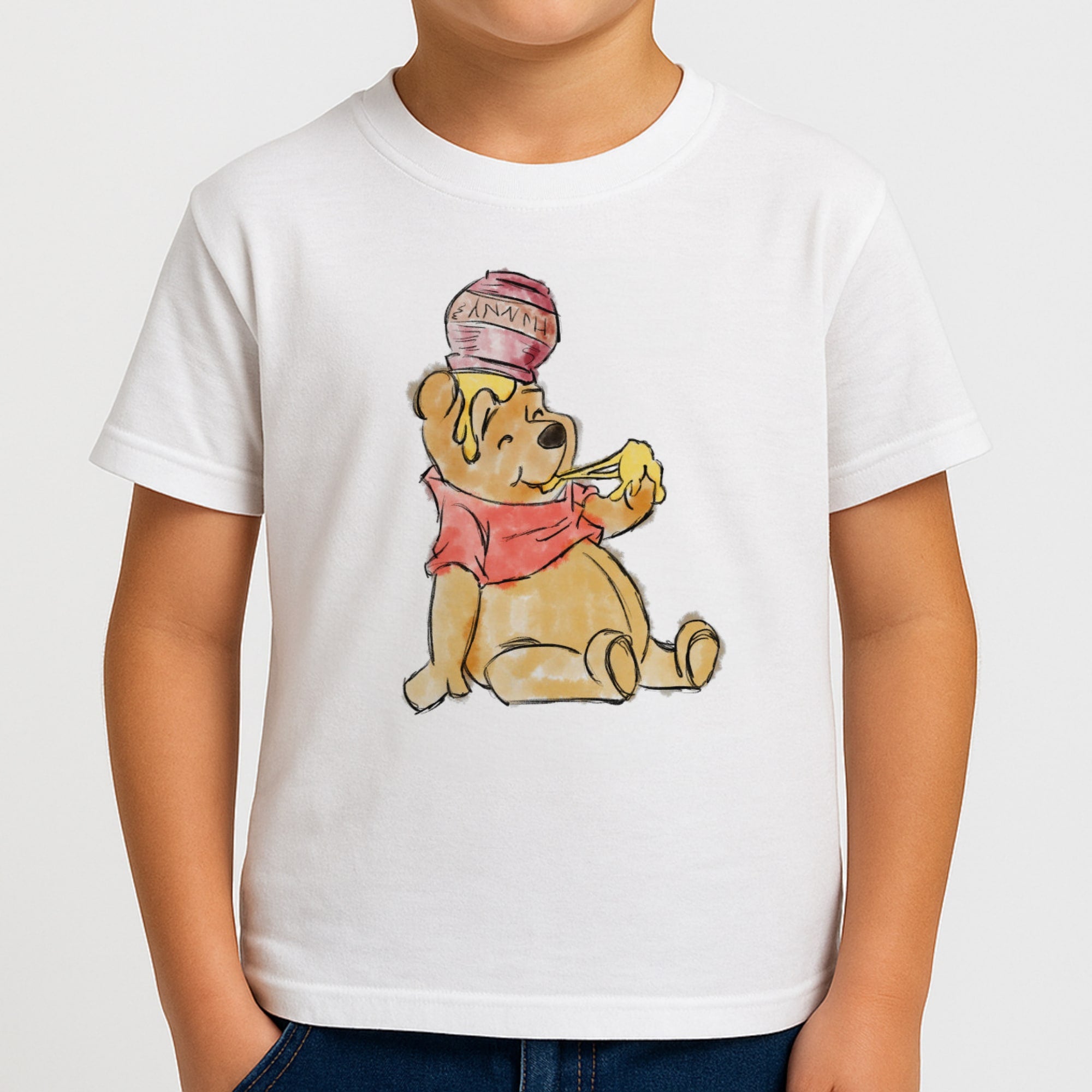 Winnie Sketch Kids T-Shirt