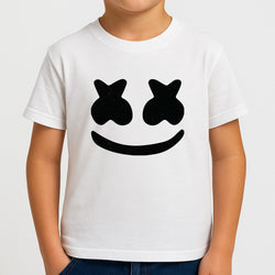 Black And White Helmet In Space  Boys T-Shirt