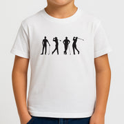 Golf Silhouettes Kids T-Shirt 4