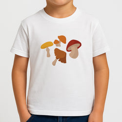 Mushroom Pattern - Autumn  Boys T-Shirt