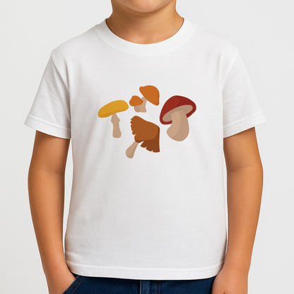 Mushroom Pattern - Autumn  Boys T-Shirt