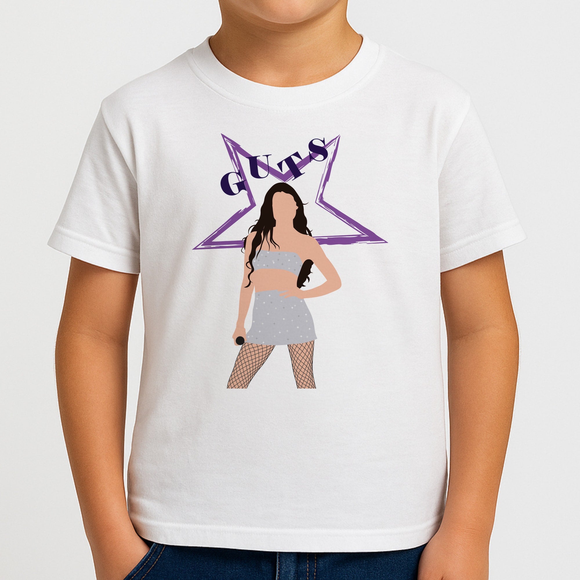 Dark Purple Olivia Kids T-Shirt