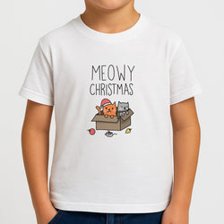 Meowy Christmas Boys T-Shirt