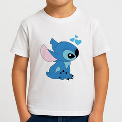 Blue Hearts Alien Blue Valentine's Boys T-Shirt
