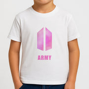BTS Army Pink - K Pop Kids T-Shirt 4