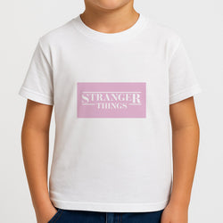 Pink Galaxy Stranger Kids T-Shirt