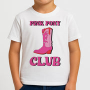 Zebra Print Pink Pony Club Kids T-Shirt 4