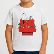 Cartoon Beagle Fairylights Kids T-Shirt 4