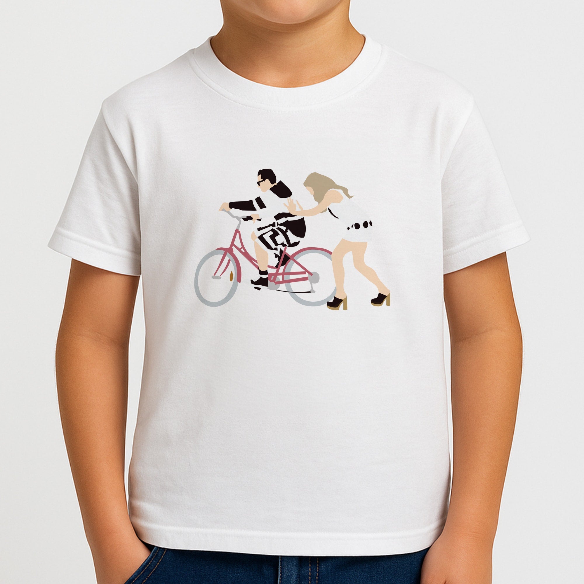 David Riding A Bike Boys T-Shirt