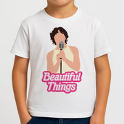 Neon Pink Beautiful Things Kids T-Shirt 4