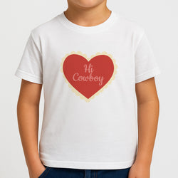 Hi Cowboy - Western  Boys T-Shirt