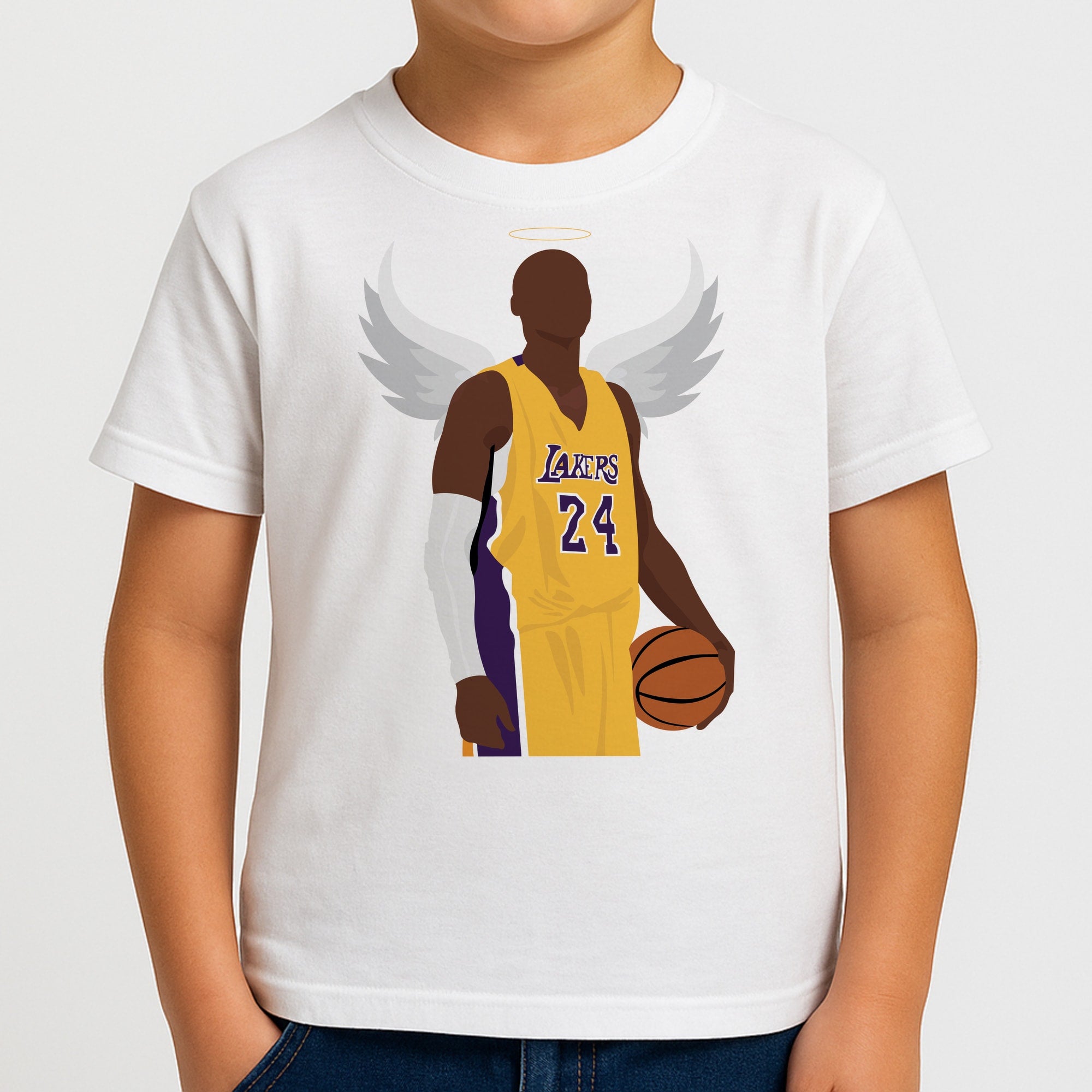 Kobe with wings - Basketball Kids T-Shirt