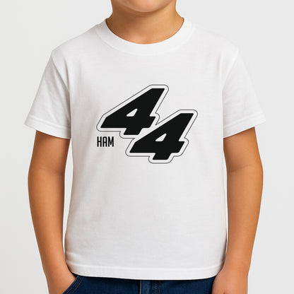 Dark Red Retro 44  Boys T-Shirt