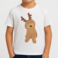 Dog Christmas Ears Boys T-Shirt