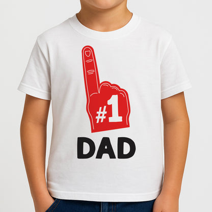 #1 Dad Foam Finger Boys T-Shirt