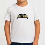 Yellow Bat Superhero Logo Kids T-Shirt 4