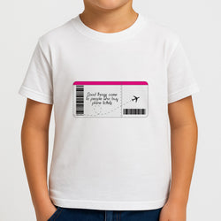 Buy Plane Tickets - Travel Kids T-Shirt