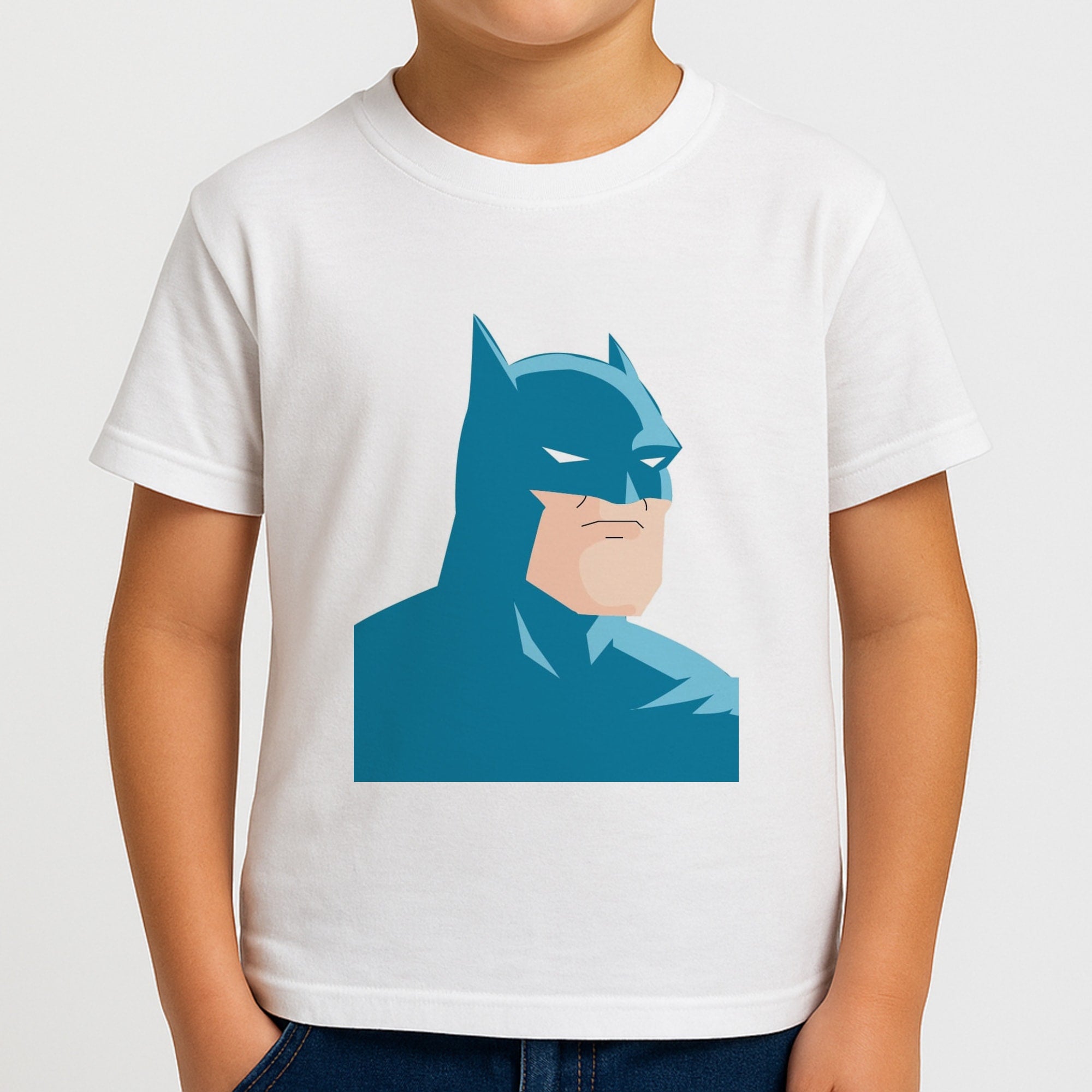 Blue Bat Superhero Boys T-Shirt