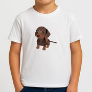 Brown - Dachshunds Kids T-Shirt 4