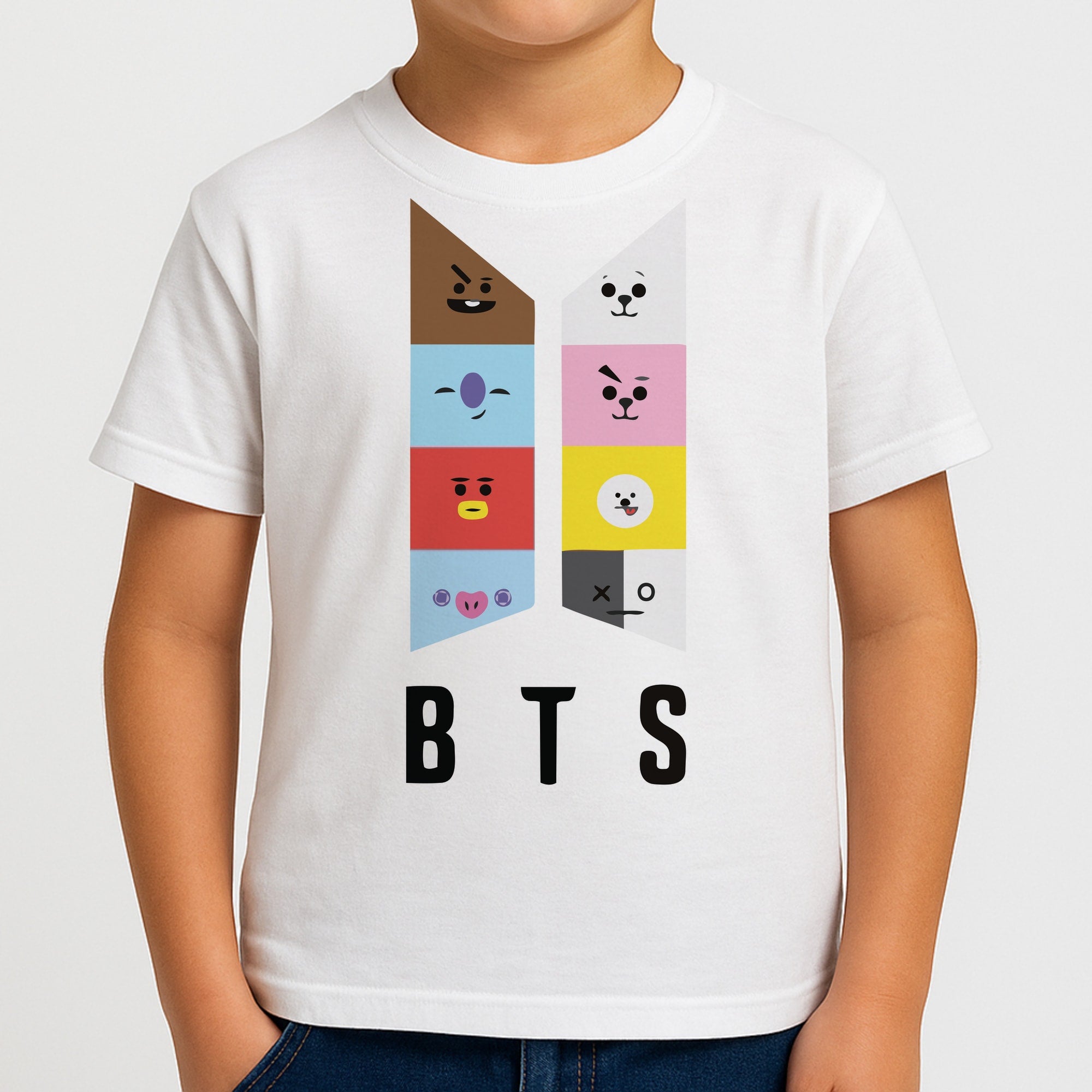 BT21 K-Pop Band Logo Kids T-Shirt