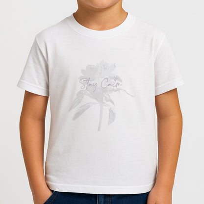 Mauve Stay Calm Boys T-Shirt