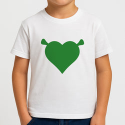 Green Ogre Heart Kids T-Shirt