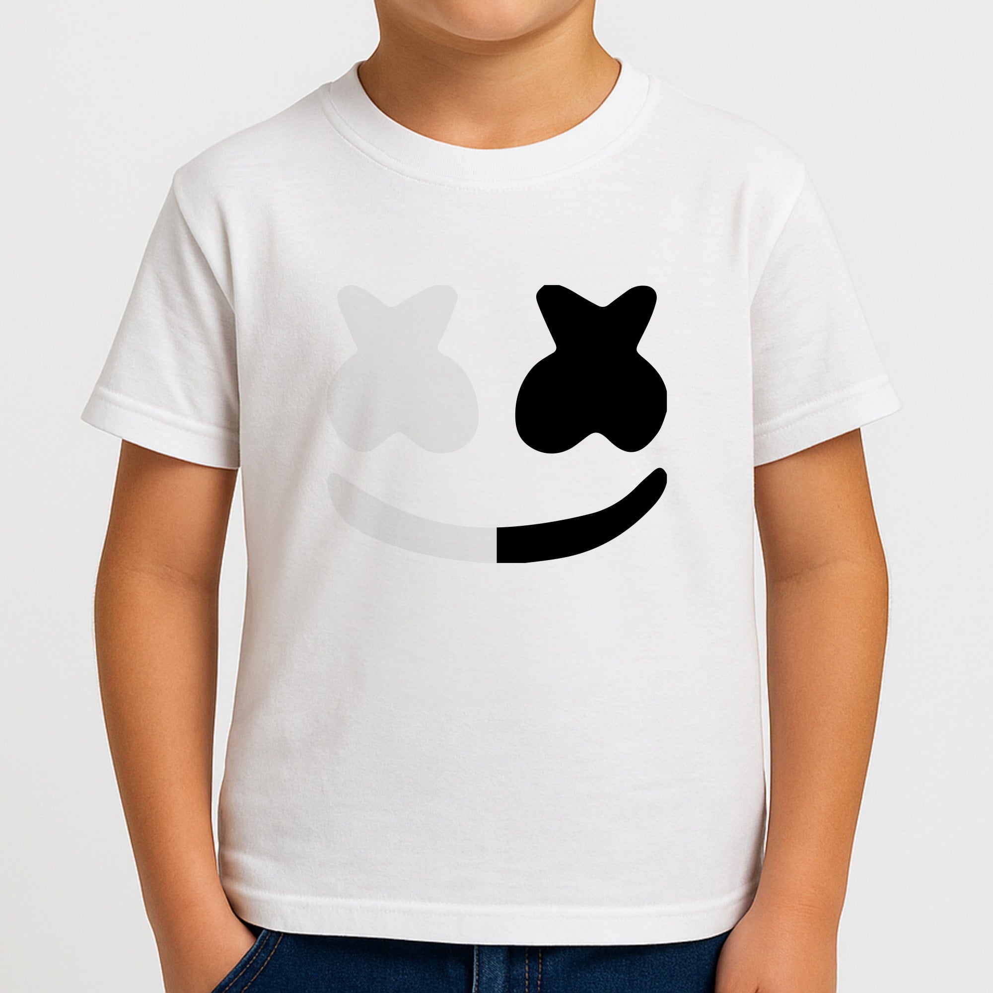 Dual Sides Helmet DJ  Boys T-Shirt