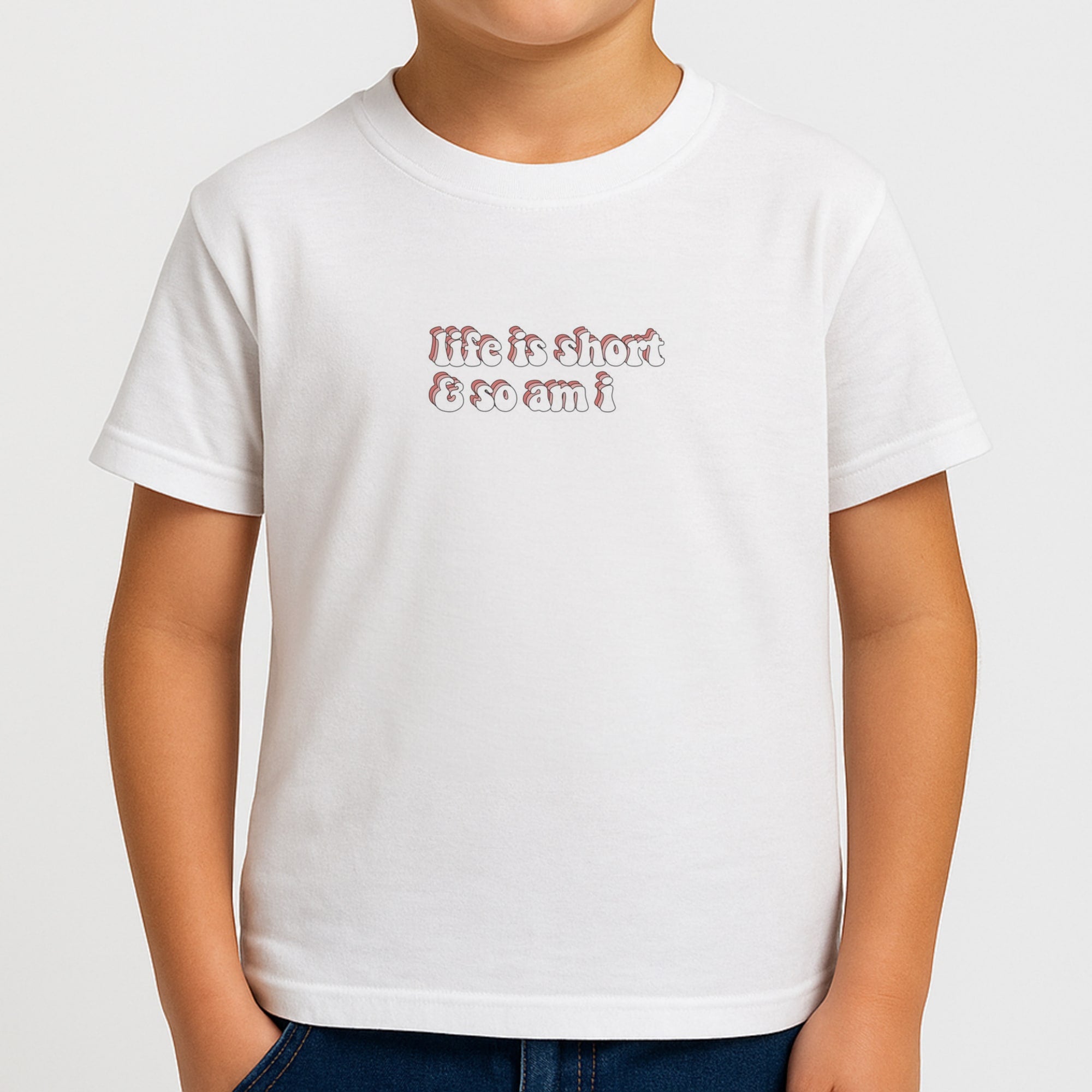ife Is Short And So Am I - TikTok Boys T-Shirt