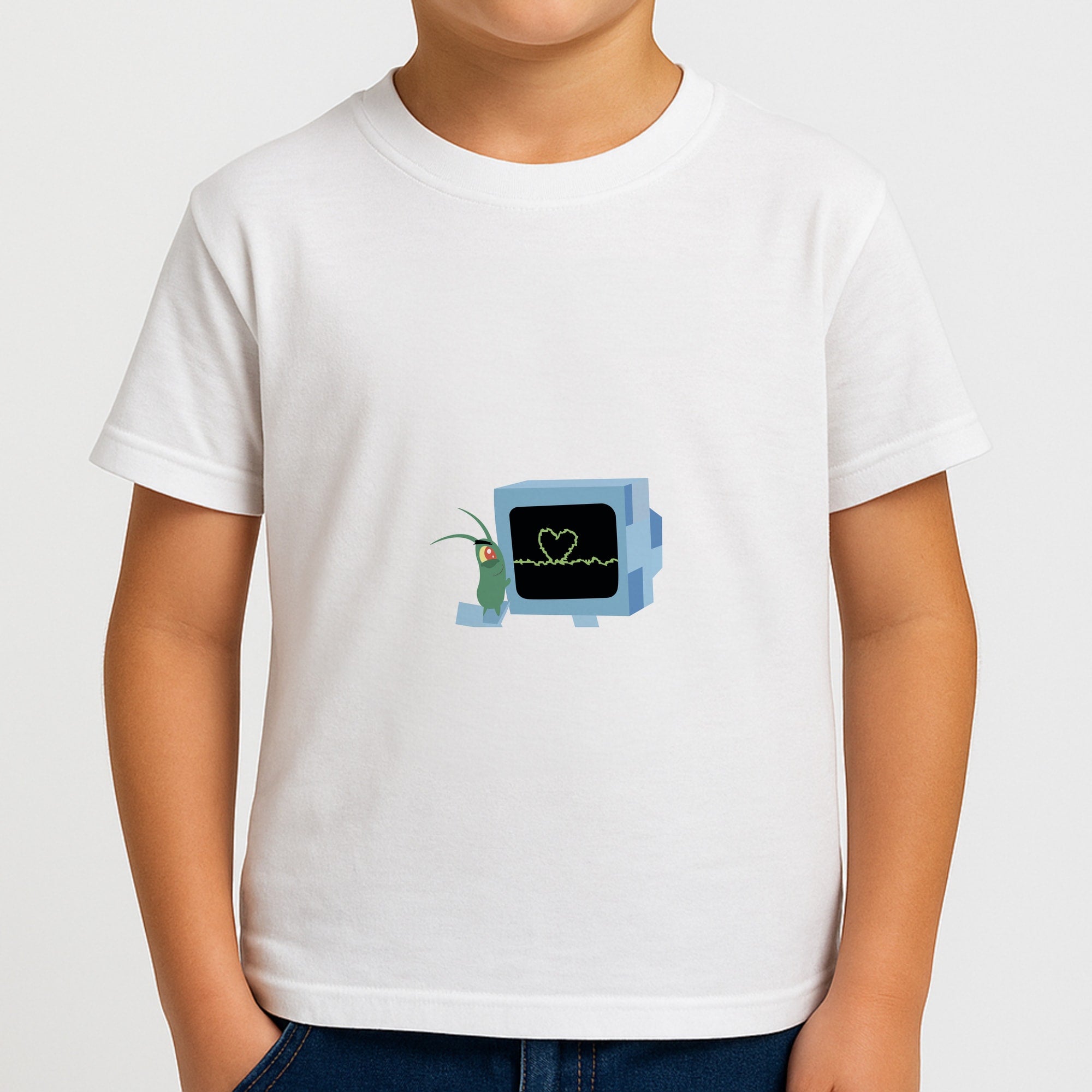 Plankton And Karen Boys T-Shirt
