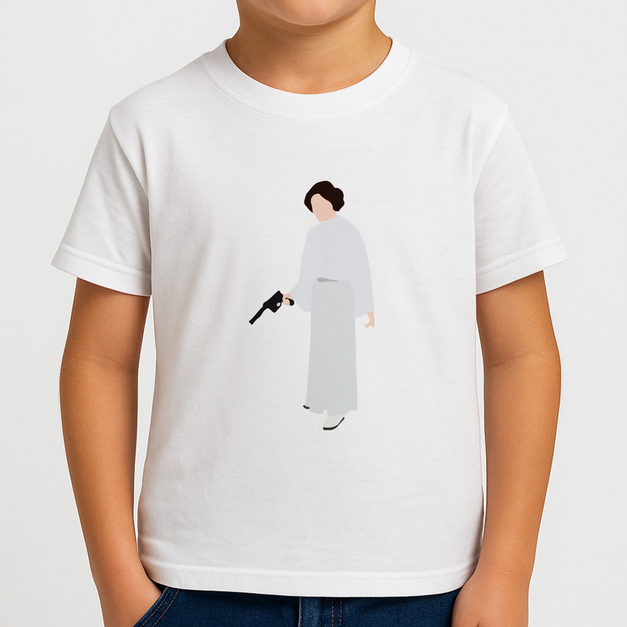 Leia Faceless With Gun Boys T-Shirt