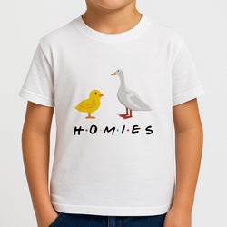 Homies Chick And Duck Kids T-Shirt