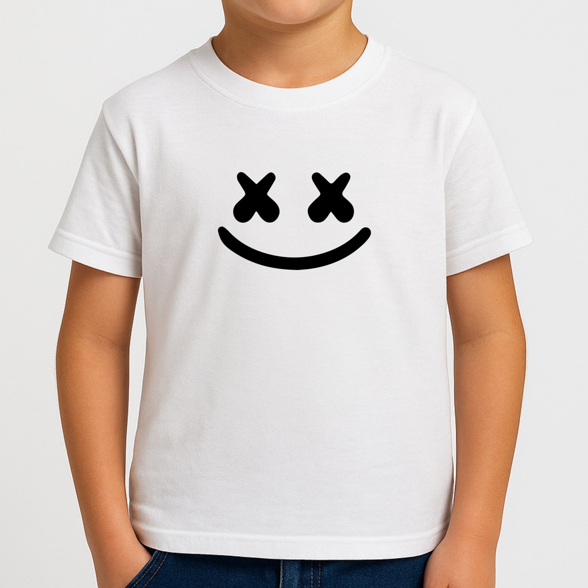 Blue White Helmet DJ Boys T-Shirt