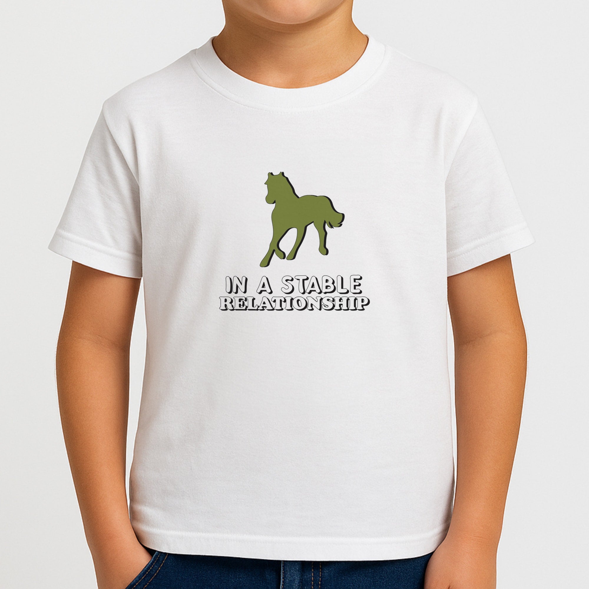 In A Stable Relationship - Horses Boys T-Shirt