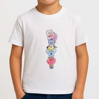K-Pop Band BT21 Drawing Boys T-Shirt