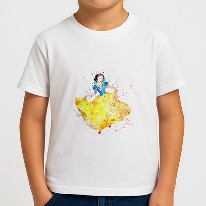 Watercolour Snow White Fairytale Boys T-Shirt