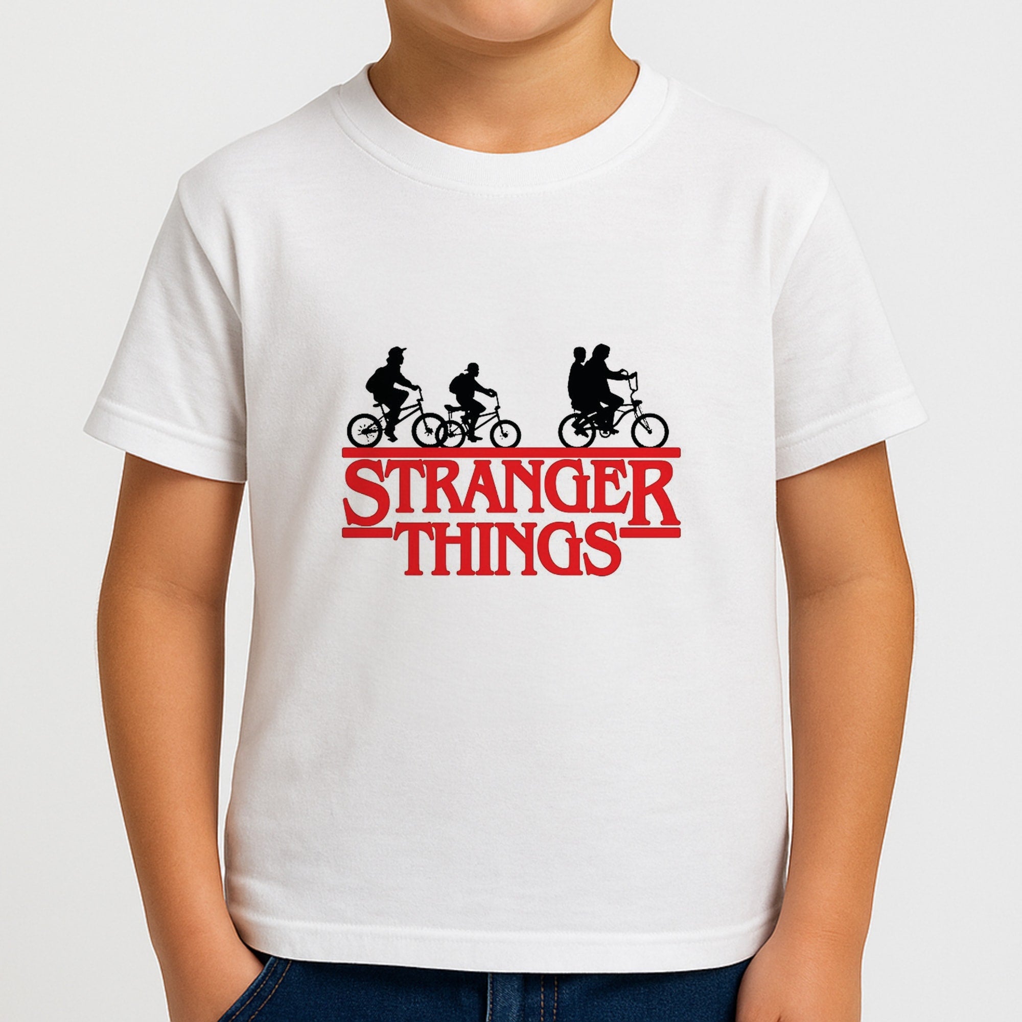 Stranger Cycling Logo Kids T-Shirt